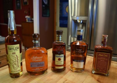 Bourbon whiskey lineup