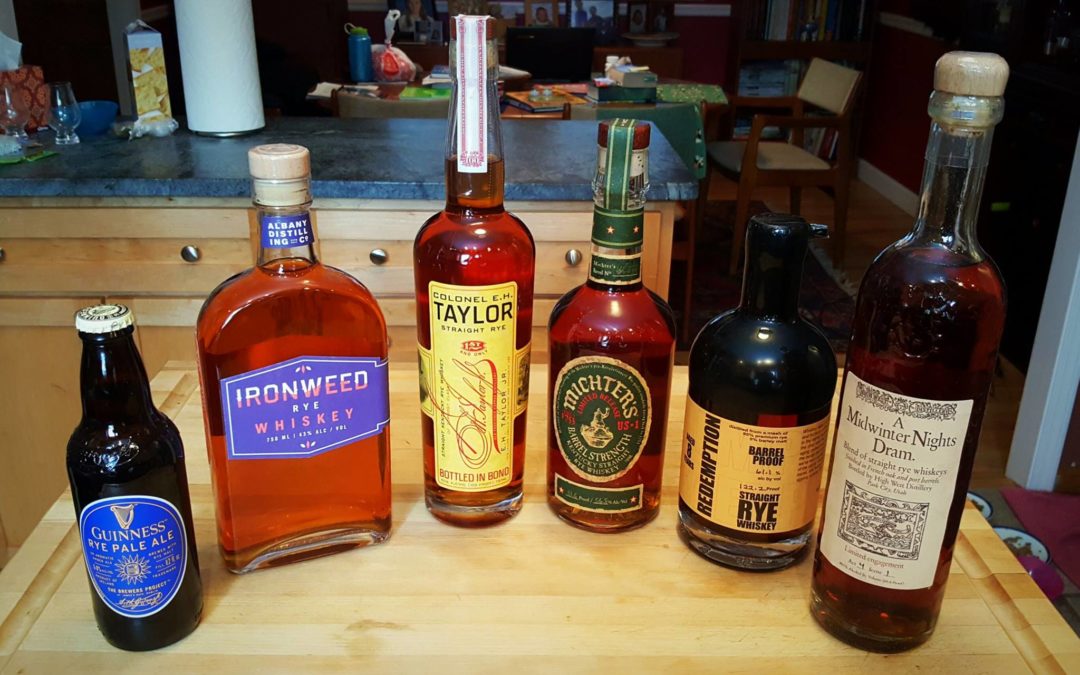 Tasting #6 Recap: Rye Whiskey