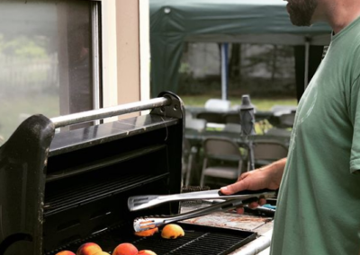 Grilling Peaches