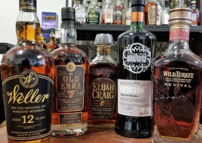 Bourbon selection for Great Bourbon Tasting